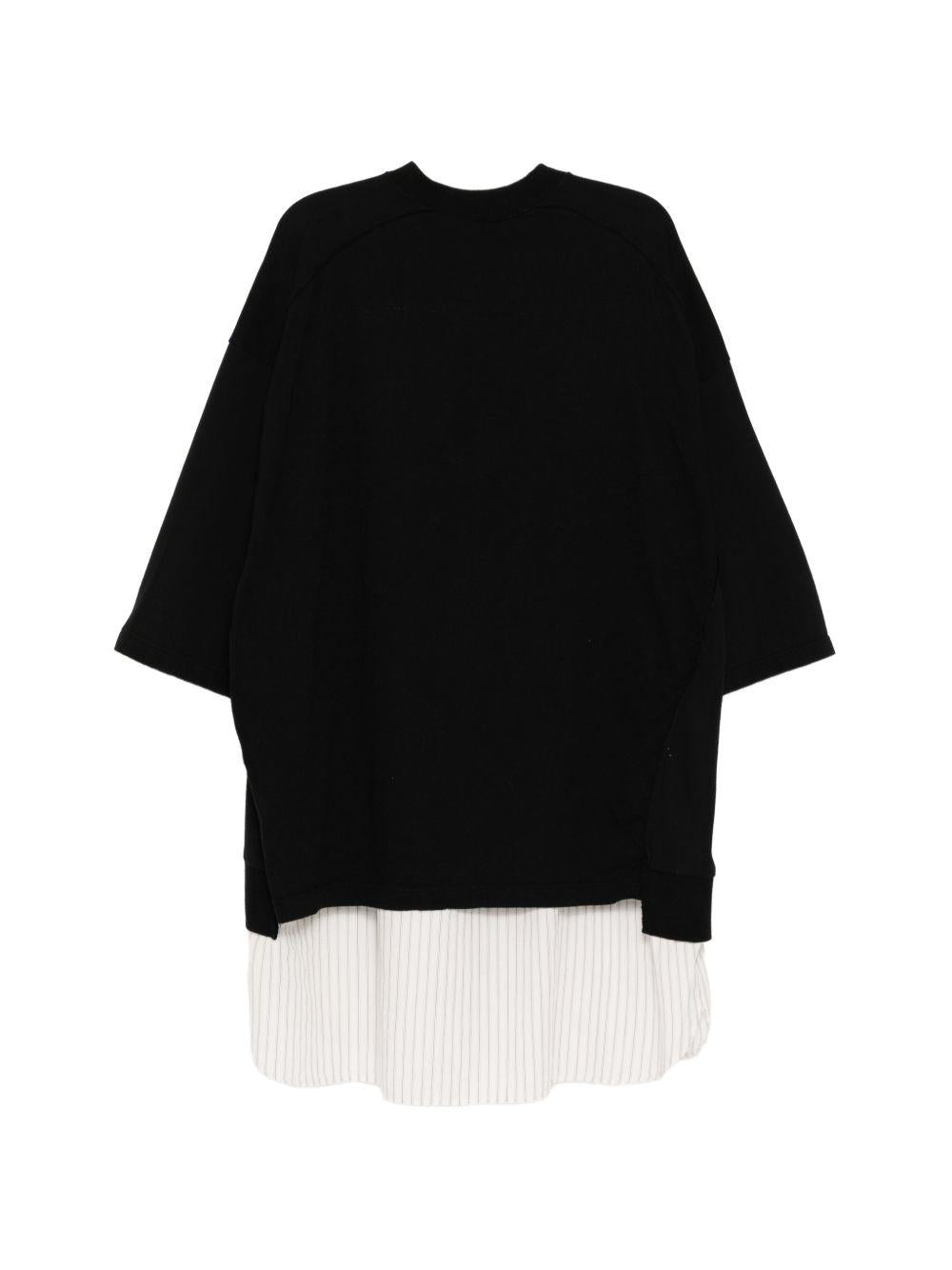 T-shirt con cut-out in nero Undercover - uomo 