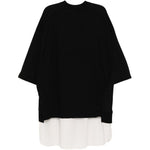 T-shirt con cut-out in nero Undercover - uomo 