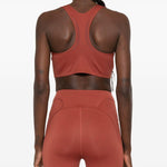 Reggiseno sportivo in rosa cipolla Adidas By Stella Mc Mcartney - donna 