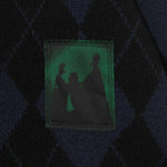 Cardigan con design a rombi in blu Undercover - uomo 