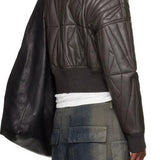 Giacca crop geocamo in marrone Rick Owens x Moncler - unisex<BR/> 