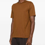 T-shirt a maniche corte in marrone Zegna - uomo 