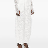 Pantaloni affusolati in pizzo in bianco Rowen rose - donna 