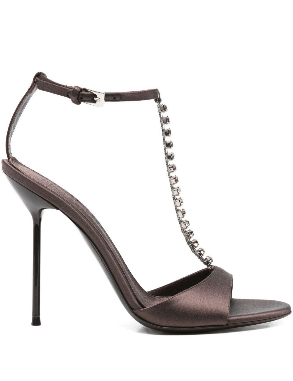 Sandali con cristalli lidia in marrone Paris texas- donna 