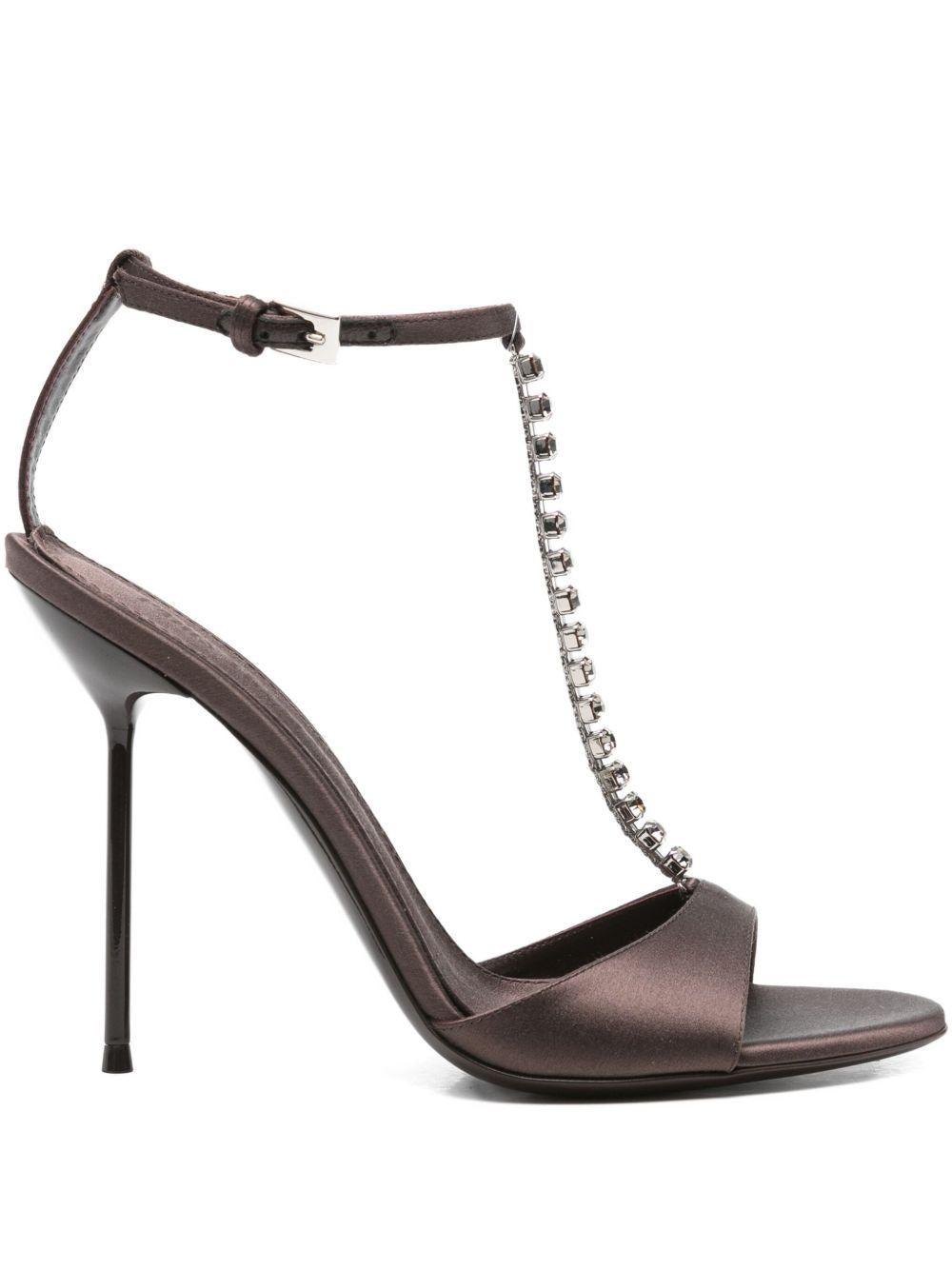 Sandali con cristalli lidia in marrone Paris texas- donna 
