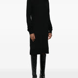 Abito midi a collo alto in nero Toteme - donna 