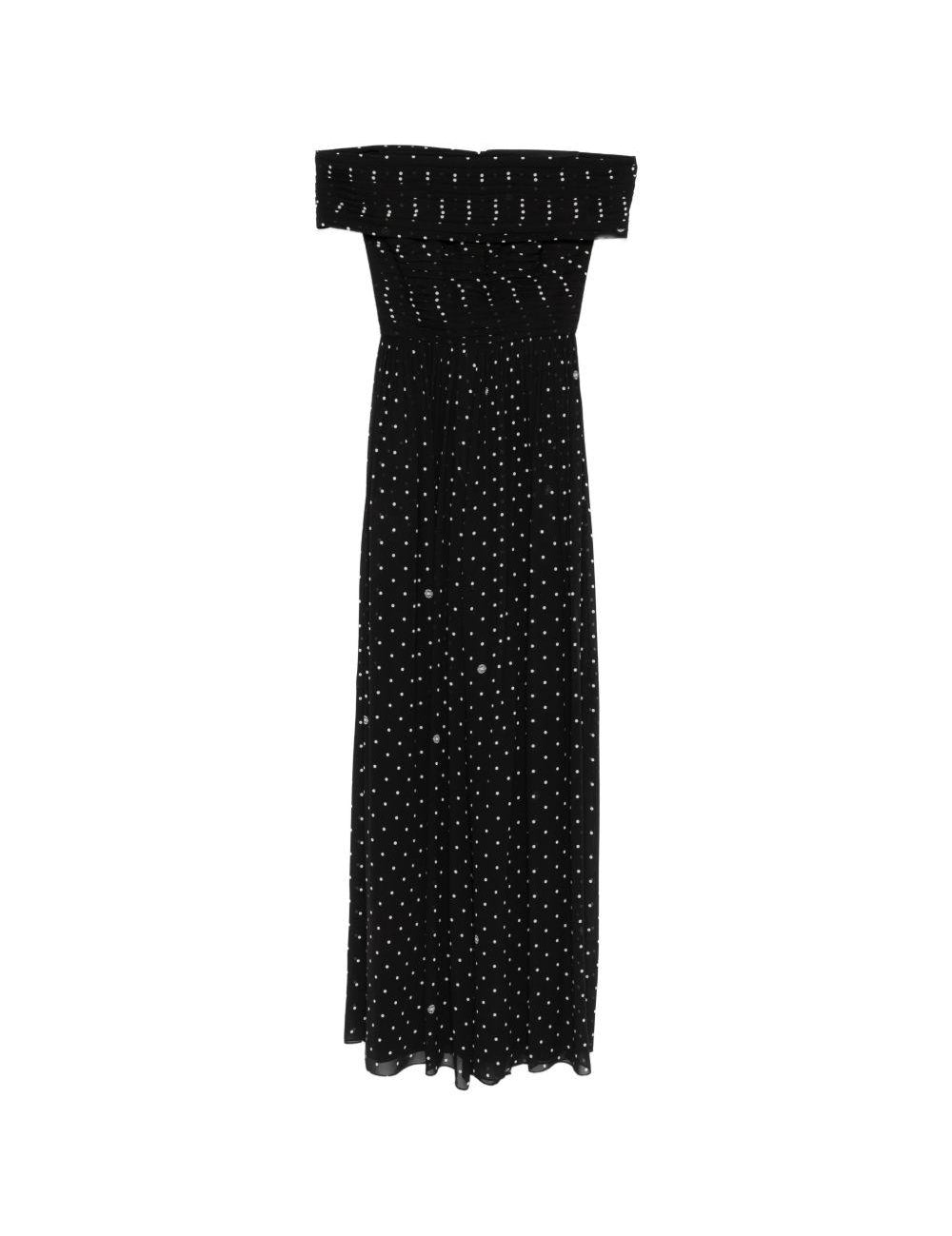 Abito lundo a pois in nero Elie Saab - donna 
