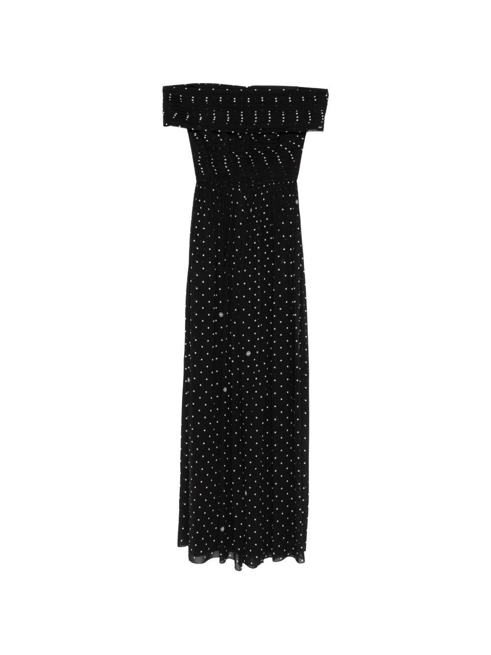 Abito lundo a pois in nero Elie Saab - donna 