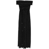 Abito lundo a pois in nero Elie Saab - donna 