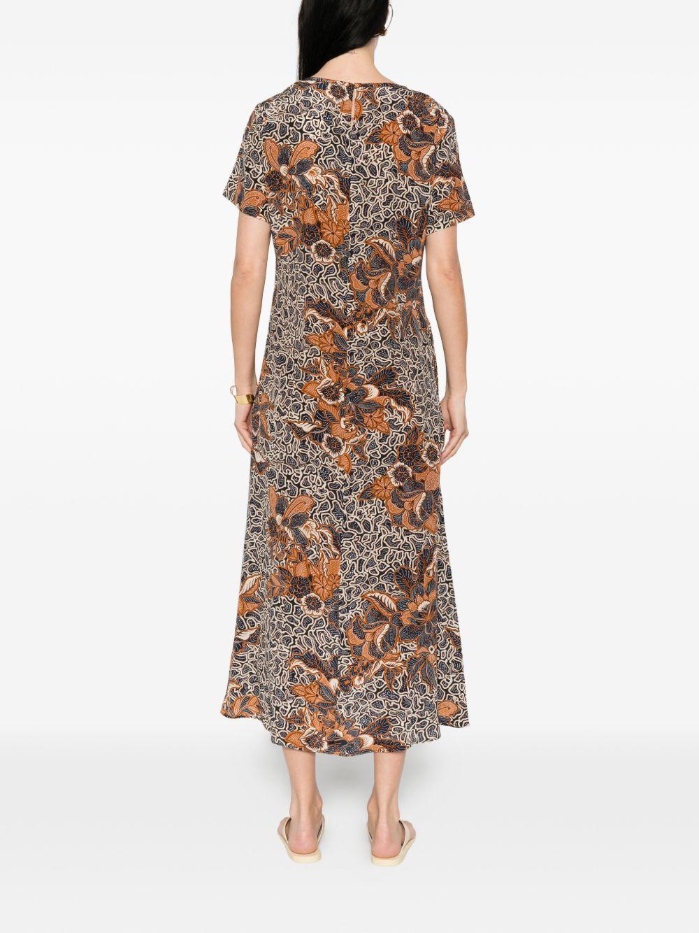Abito midi crespo multicolore Max Mara Weekend - donna 