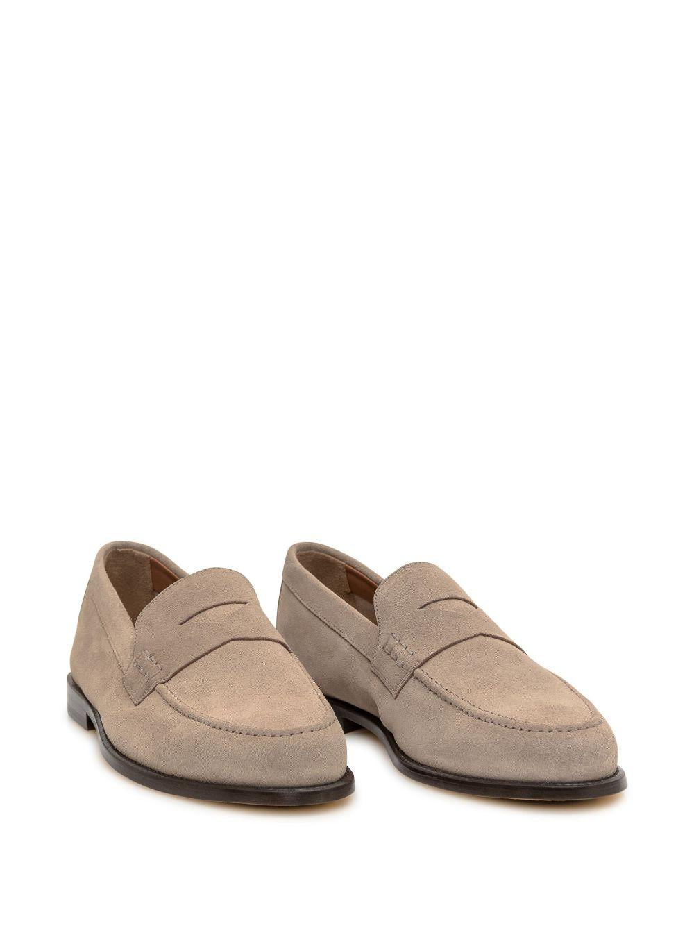 Mocassini penny in beige Doucal's - uomo 