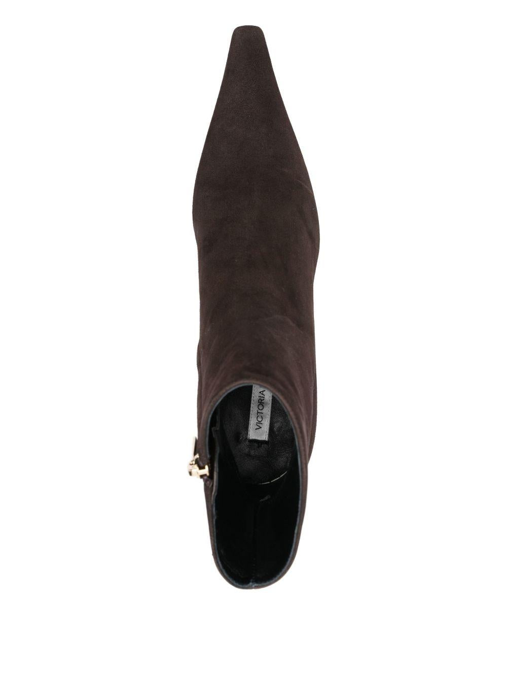 Stivaletti a punta in marrone Victoria beckham - donna 