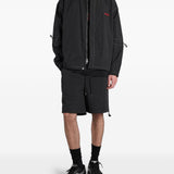 Giacca-camicia con cuciture a contrasto in nero Oamc peacemaker - uomo 
