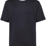 T-shirt con rifinitura a contrasto in nero Brunello cucinelli - uomo 