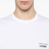 T-shirt con logo in bianco Comme des garcons homme - uomo 