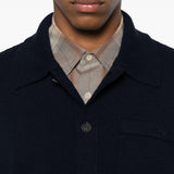 Cardigan con taschino in marrone A.P.C. - uomo 