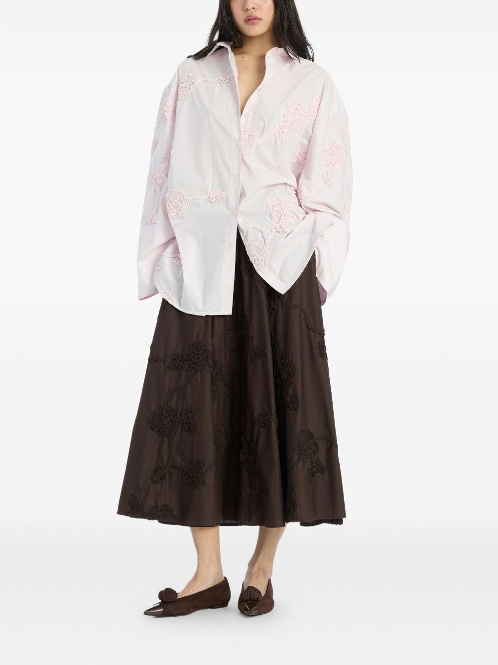 Camicia oversize in rosa Rotate - donna 