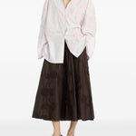 Camicia oversize in rosa Rotate - donna 