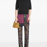Borsa con stampa animalier in giallo 