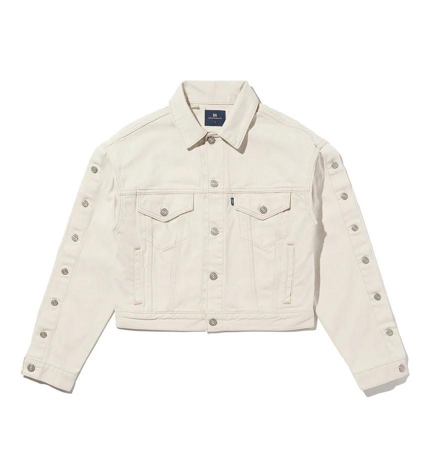 Giacca denim in bianco Levi's blue tab - uomo 
