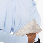 CLUTCH YOUR BEST FRIEND LA PETITE in argento Benedetta Bruzziches - donna 