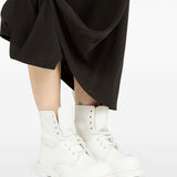 Stivaletti alti con lacci in bianco MM6 x Dr. Martens - donna 
