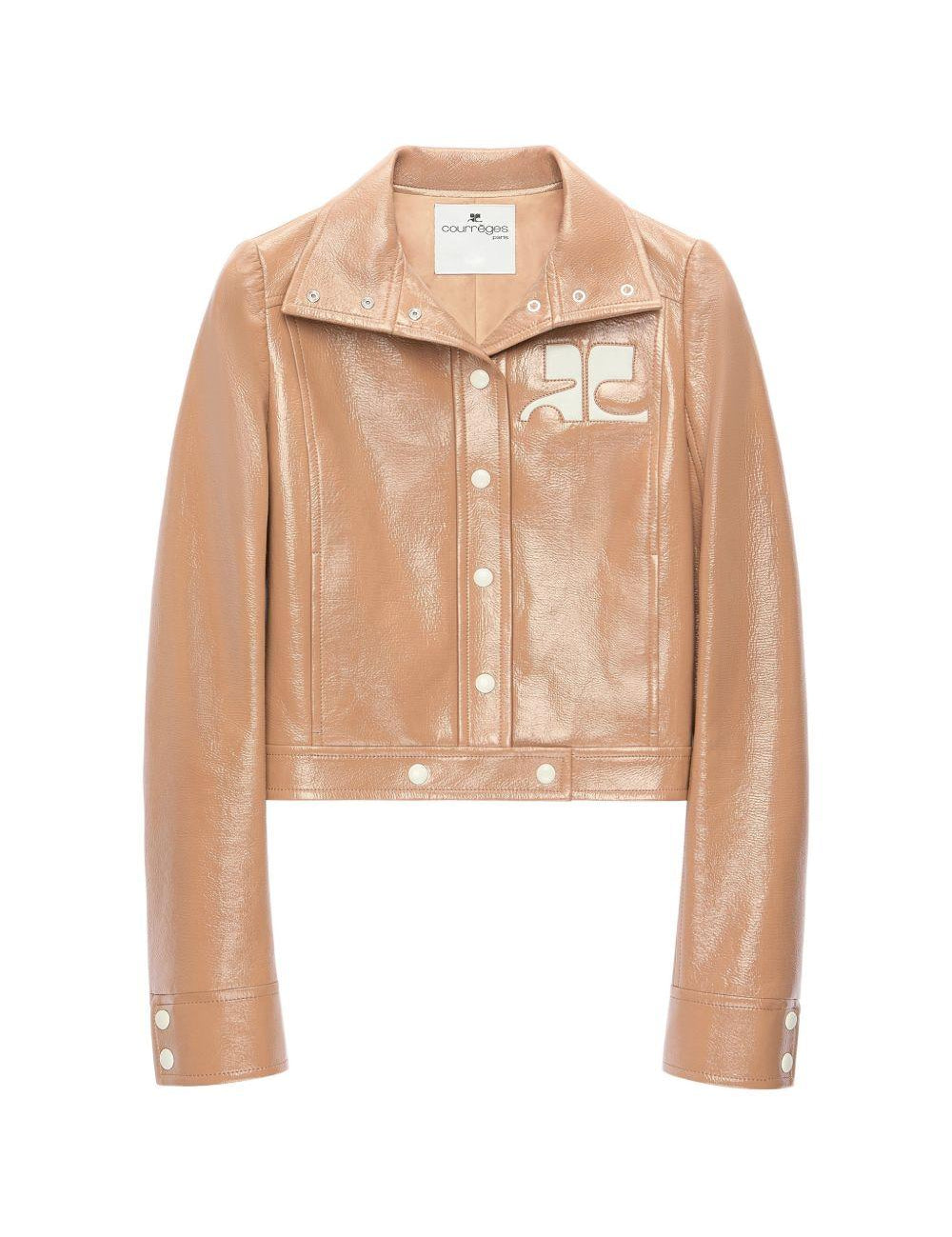 Giacca in vinile reedition color bronzo Courrèges - donna 