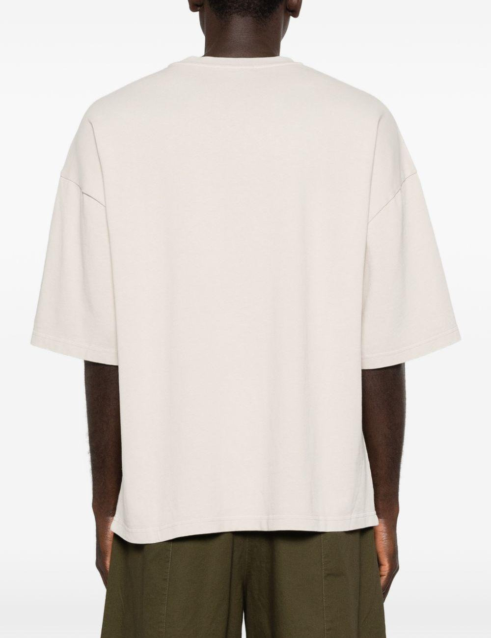 T-shirt squadrata in bianco Entire studios - unisex 