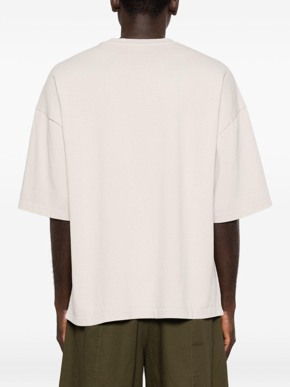 T-shirt squadrata in bianco Entire studios - unisex 