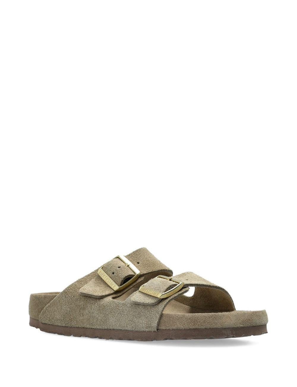 Ciabatte arizona in grigio taupe Birkenstock - unisex 