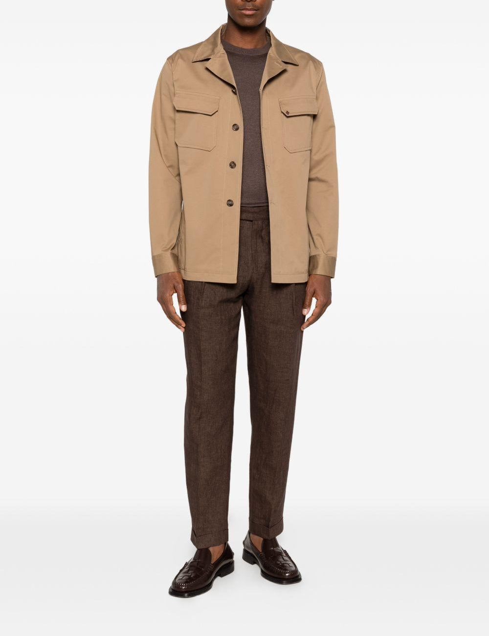 Pantaloni Quartieris con regolazioni laterali in marrone Briglia 1949 - uomo 