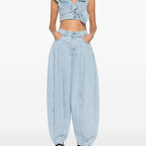Jeans balloon in azzurro chiaro viktor&rolf - donna 