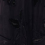 Gonna midi con ricami floreali in nero Elie saab - donna 