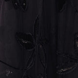 Gonna midi con ricami floreali in nero Elie saab - donna 