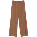 Pantaloni a gamba ampia elasticizzati in marrone Maxmara weekend - donna 