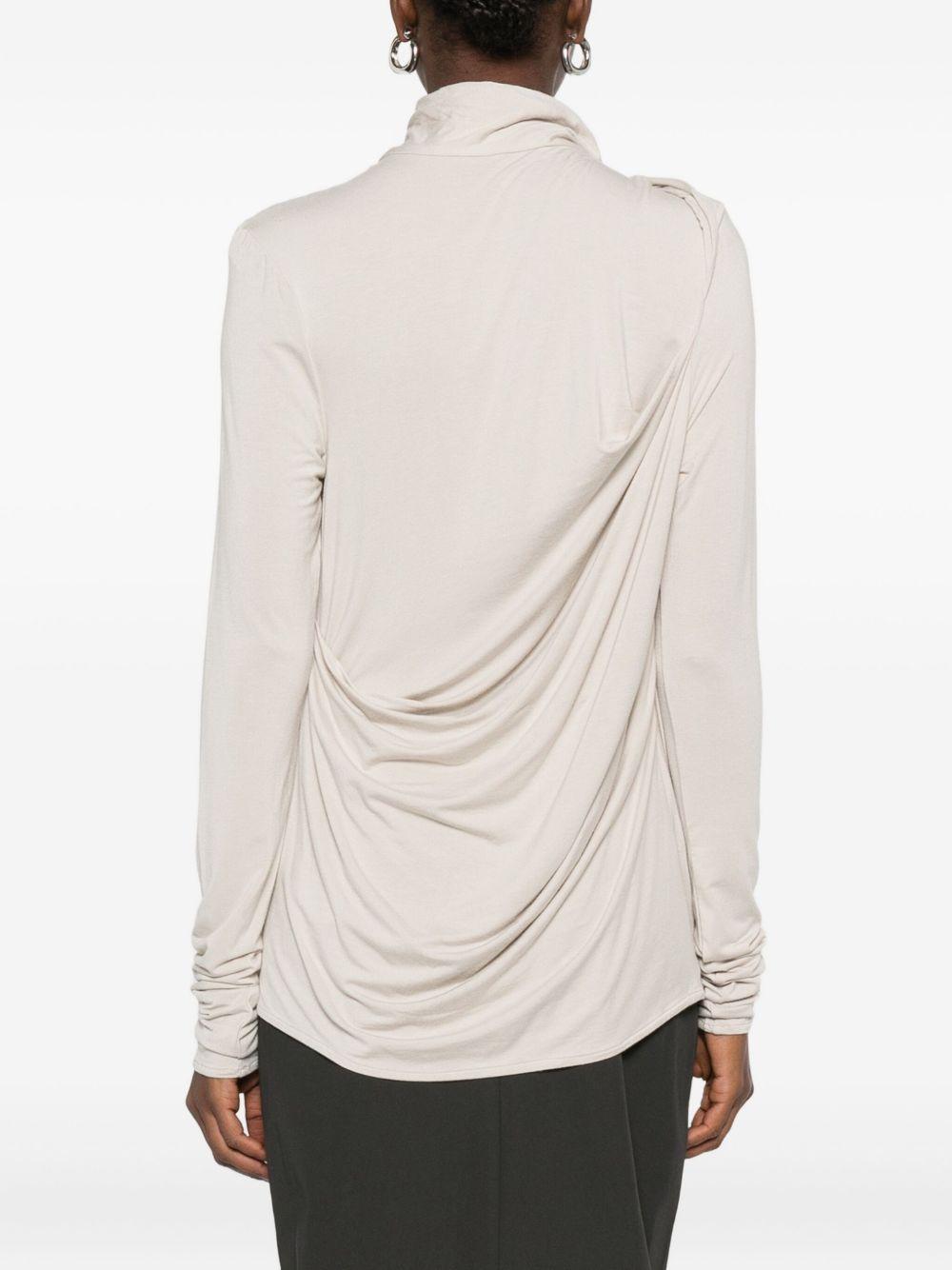 Top drappeggiato in grigio Entire studios - donna 