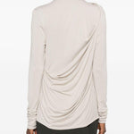Top drappeggiato in grigio Entire studios - donna 