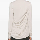 Top drappeggiato in grigio Entire studios - donna 