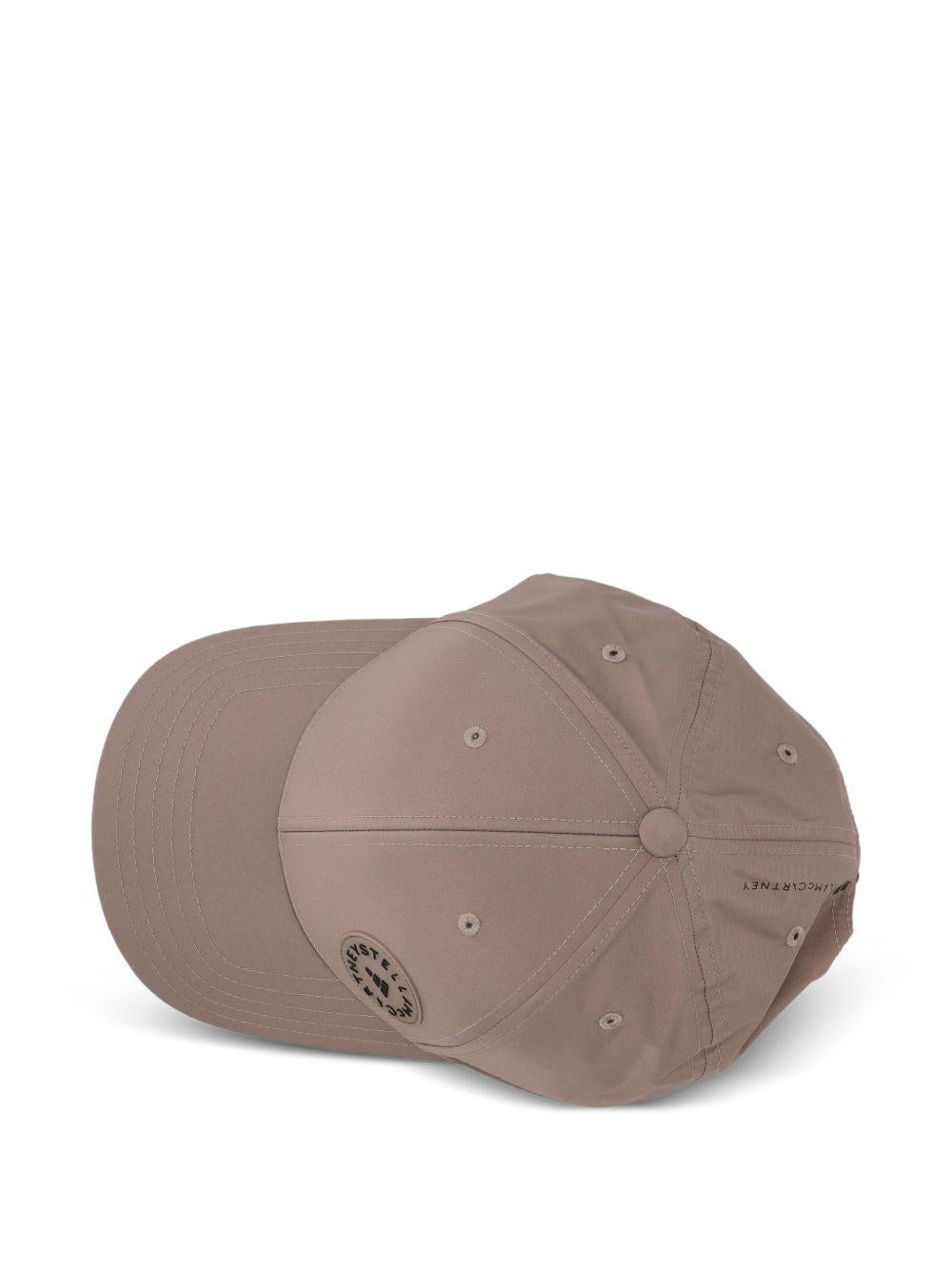 Cappellino con toppa con logo in marrone Adidas by stella mc cartney - donna 