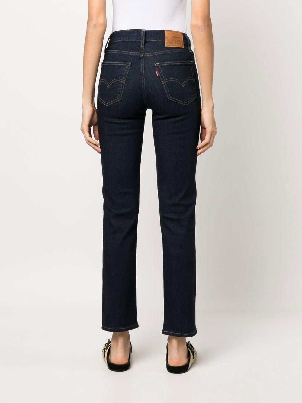 Jeans dritti 724 a vita media in blu Levi's - donna 