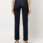 Jeans dritti 724 a vita media in blu Levi's - donna 