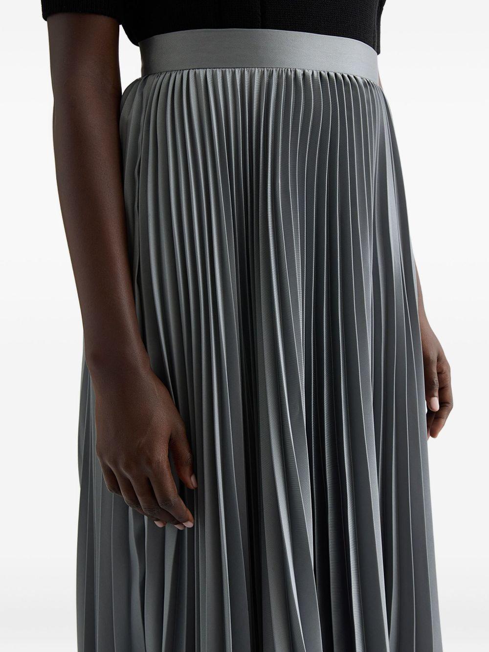 Gonna midi plissettata in grigio Jil Sander - donna 