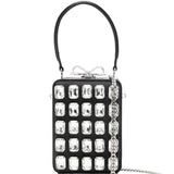 Borsa a mano con decorazione in nero Self-Portrait - donna 