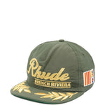 Cappello da baseball ricamato in verde Rhude - uomo 