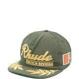 Cappello da baseball ricamato in verde Rhude - uomo 