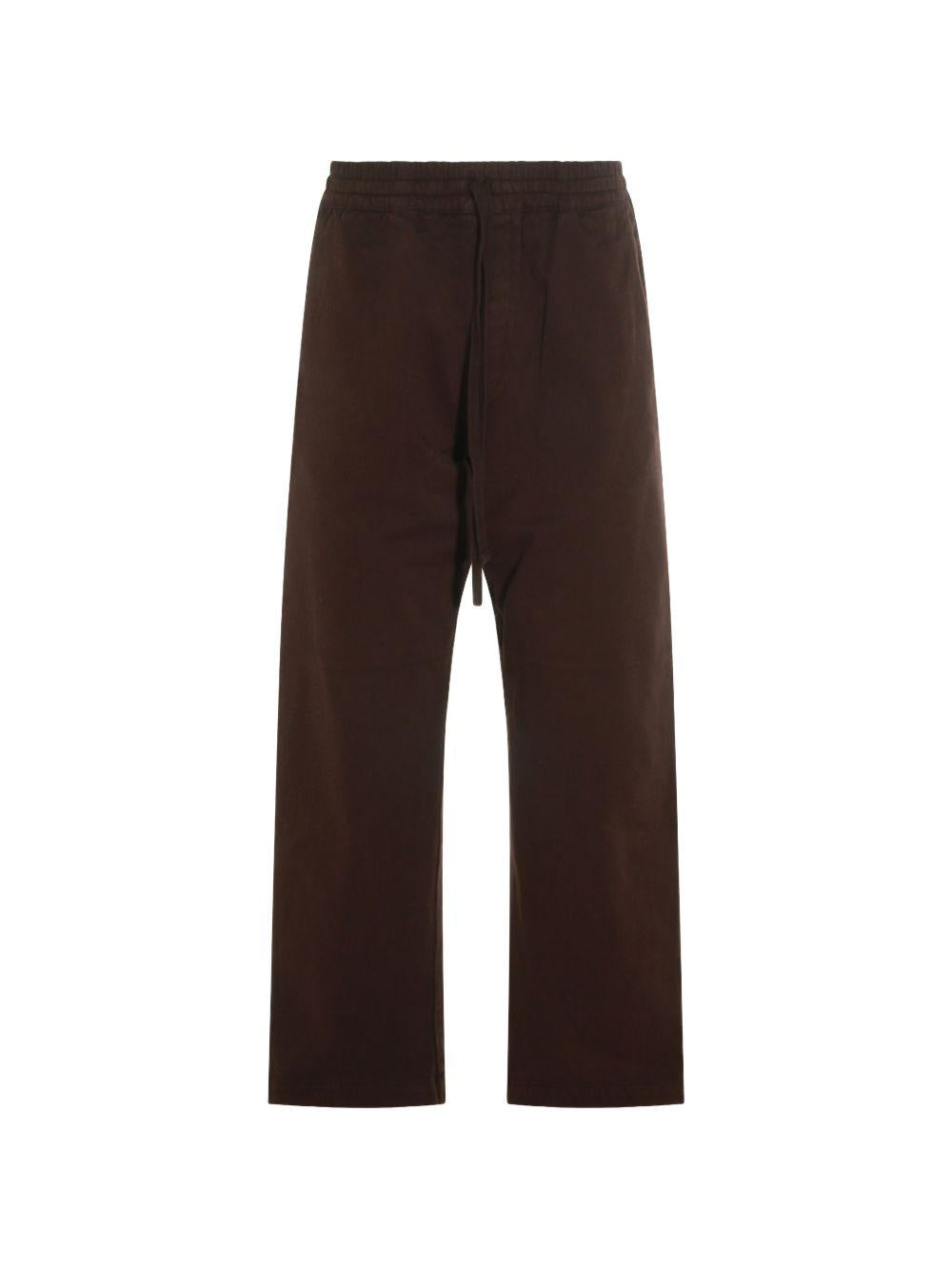 pantaloni dritti floyde in marrone carhartt wip - uomo 