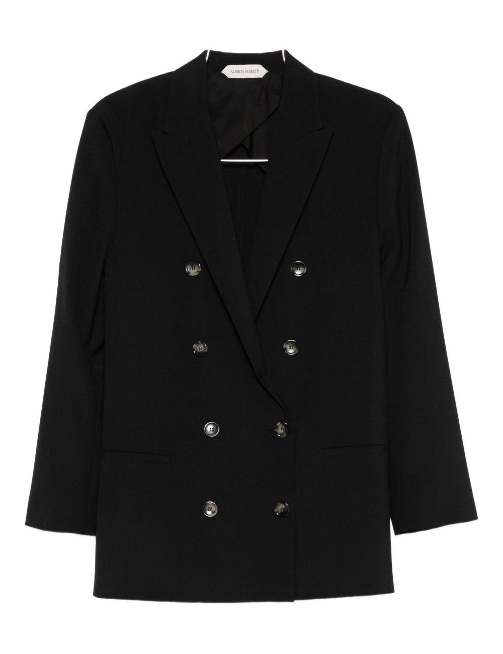 Blazer doppiopetto in nero Alberta Ferretti - donna 