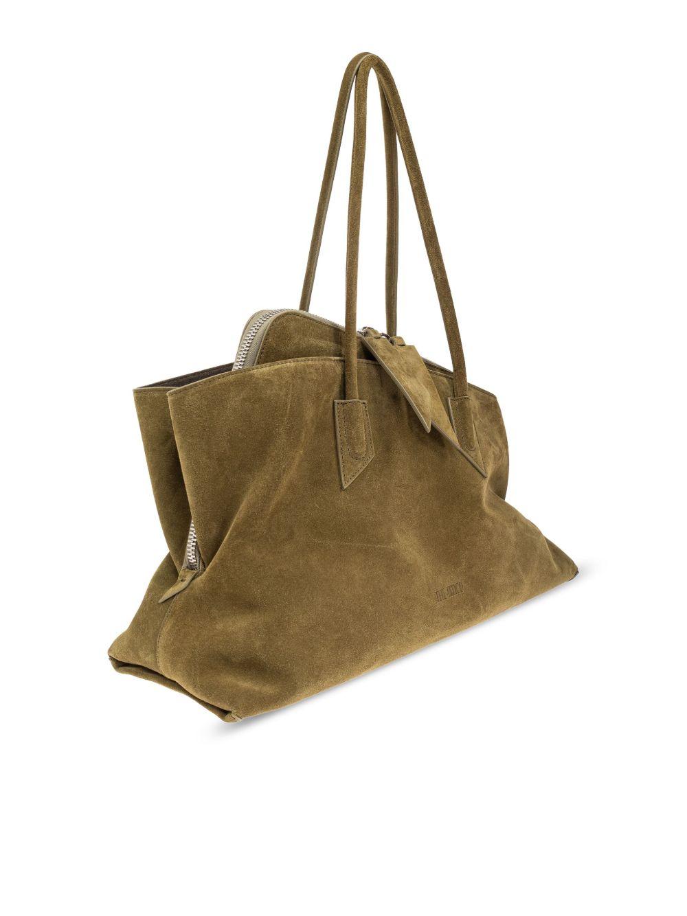 Borsa la passeggiata medium in verde Khaki The Attico - donna 
