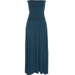 Copricostume lungo a fascia in blu ottanio Oda Eres - donna 