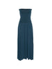 Copricostume lungo a fascia in blu ottanio Oda Eres - donna